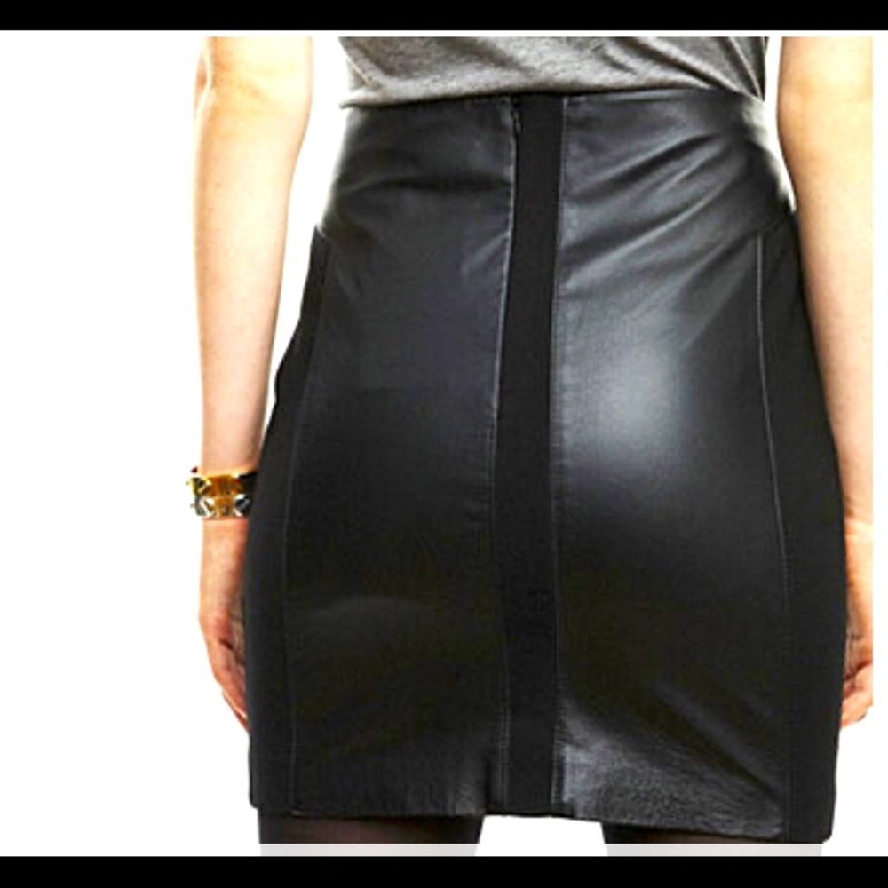 Damien Leather Mini Skirt